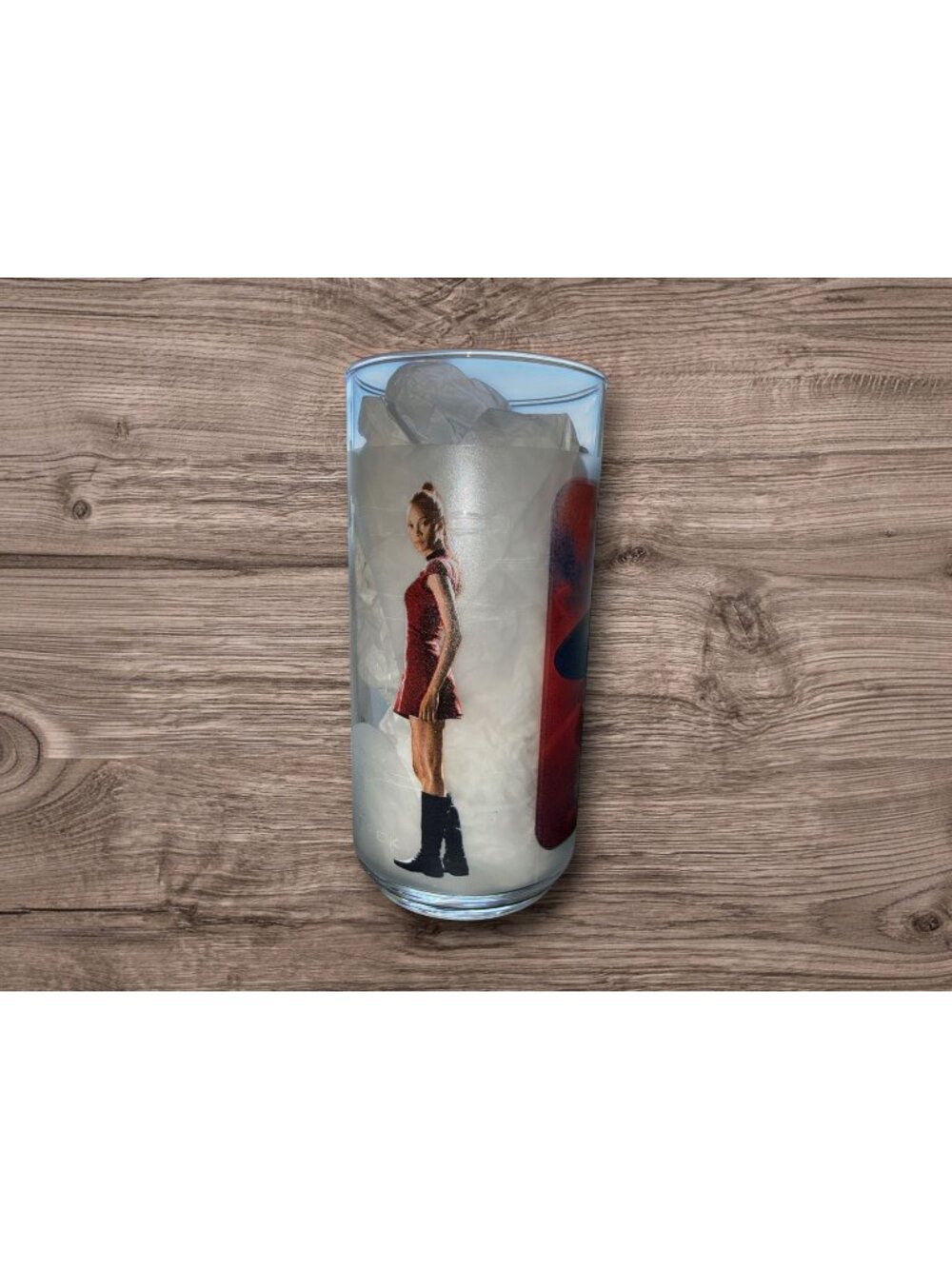 STAR TREK UHURA 5.25' Drinking Glass Burger King 2008 Paramount Pictures